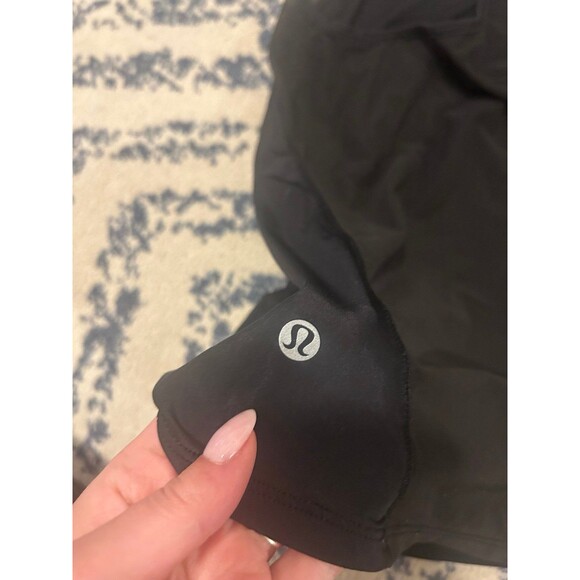 Black Mesh Ruched Lululemon Racerback Tank top - Picture 4 of 4